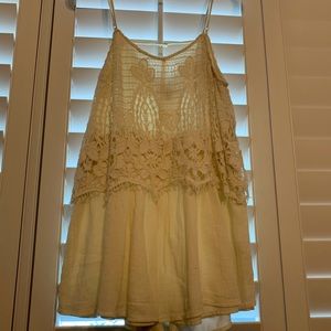 American Eagle White Romper